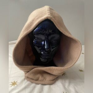 Vintage Banana Republic Beige Cashmere Balaclava Hood